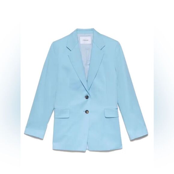 Frame Brand oversized blazer in sky blue pastel NWT. Medium - Picture 2 of 12